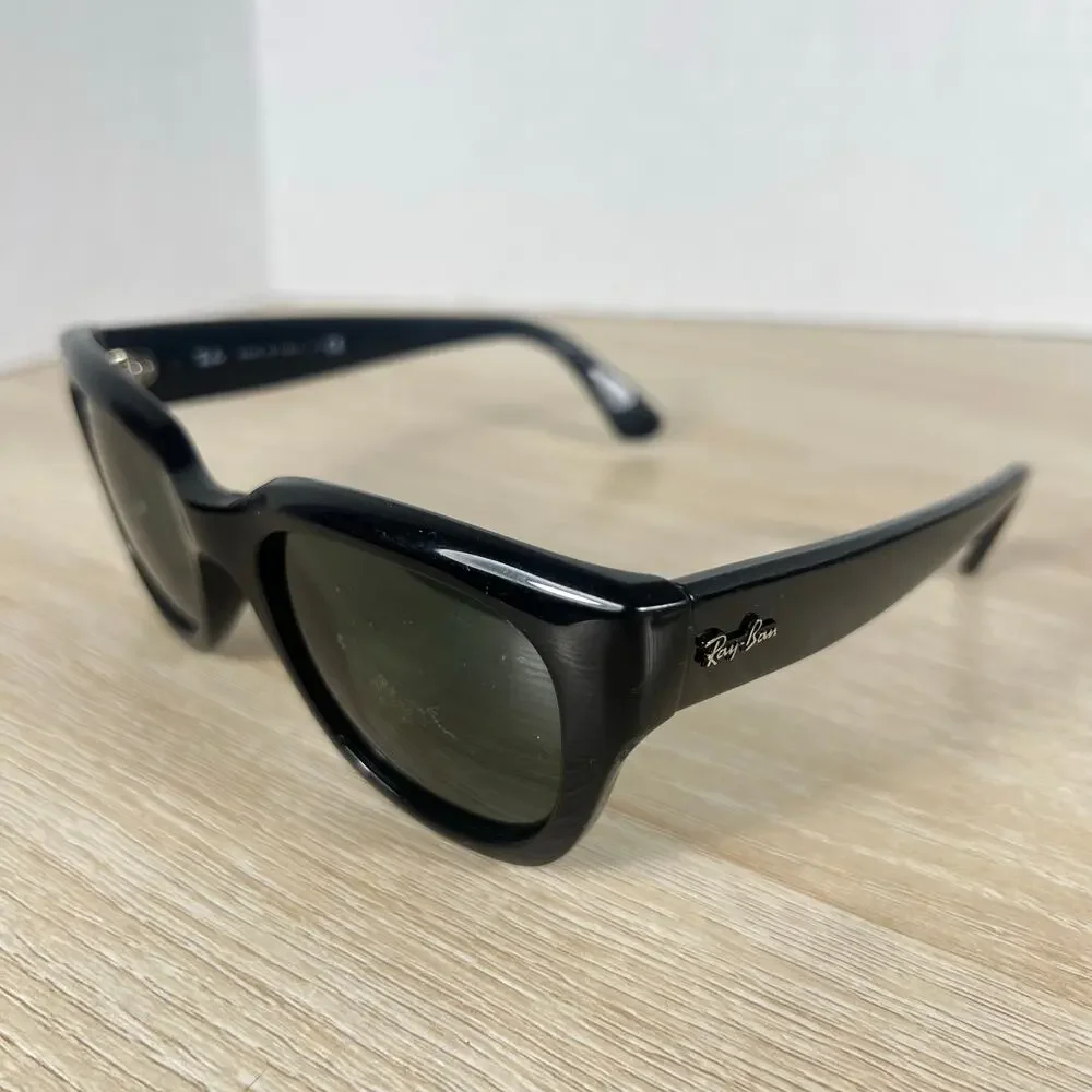 Ray-Ban RB4178 601/71 Sunglasses Black READ DESC Made in Italy 52-21-140